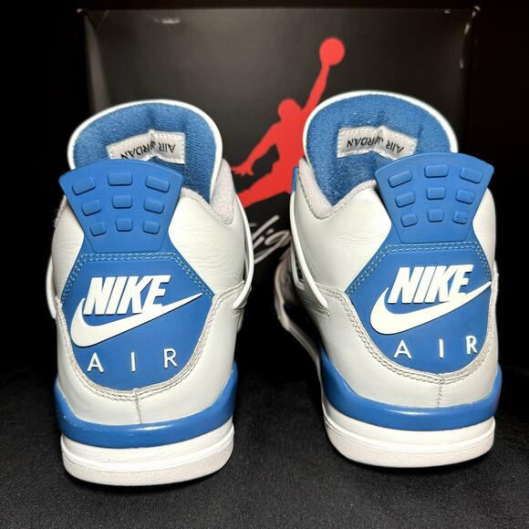 Size 10.5 - Nike Air Jordan 4 Retro Military Blue 2024 Men's Shoes - Picture 6 of 10
